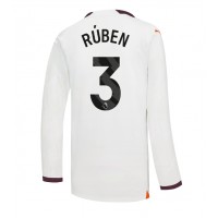 Manchester City Ruben Dias #3 Vonkajší futbalový dres 2023-24 Dlhy Rukáv